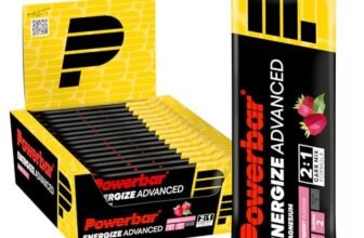 Powerbar – Energize Advanced – Raspberry – 15x55g – Barretta energetica ad alto contenuto di carboidrati – magnesio e sodio
