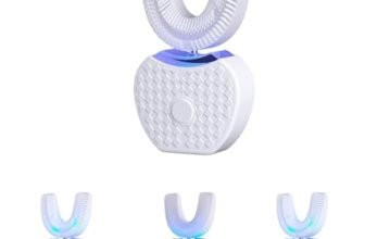 Sonic Brush Spazzolino Elettrico U-Shaped per Adulti – Pulizia Automatica e Sbiancamento dei Denti, Sonic Brush Spazzolino Elettrico a 360° Con Pulizia Automatica (White)