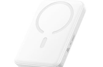 Baseus Enerfill MagSafe Power Bank 10000 mAh 30W USB C Magnetic Power Bank, Batterie Esterne senza Fili, Mini Power Bank Compatibile con iPhone 17/16/15/14/13/12/Pro/Pro Max, Bianco (FM11)