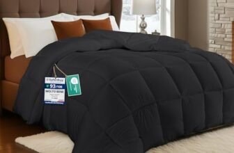 Utopia Bedding Piumone, Primavera/Estivo Piumino, Piumino Leggero, Trapunta Primavera/Estivo 100% Microfibra in Fibra Cava (Primavera/Estivo) (Grigio, 200×200 cm)