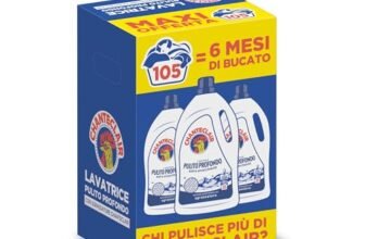 Chanteclair – Detersivo per Lavatrice Pulito Profondo, Rimuove le Macchie più Difficili, Bucato Pulito e Duraturo – 3 Flaconi da 1575 ml