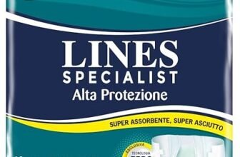 Lines Specialist Pannolone a Mutandina Maxi Plus per Incontinenza Donna e Uomo, Alta Protezione fino a 12 ore, Zero Odore, Taglia M, Scorta Mensile, Confezione da 48 Unità