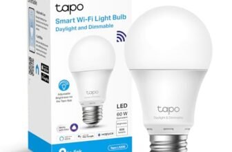 Tapo L520E Lampadina Wi-Fi E27, Monitoraggio Energia, Funziona con Amazon Alexa e Google Home, Luce Diurna e Dimmerabile Dall’1% al 100%, 4000 K, 806 Lumen, 8W, Telecomando con APP, Bianco