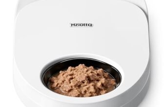 Hziotta Distributore Automatico Cibo Gatti Umido, Raffreddamento a Semiconduttore, Smart Alimentatore automatico per gatti, Dispenser Automatico Cibo Umido Erogatore 2 Pasti a Refrigerante