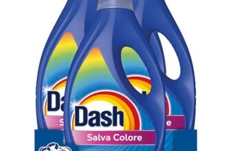 Dash Detersivo Liquido Lavatrice, 160 Lavaggi (4×40), Salva Colore, Brillantezza Per I Capi, Rimuove Le Macchi e Igienizza, Efficace Anche A Freddo E In Cicli Brevi