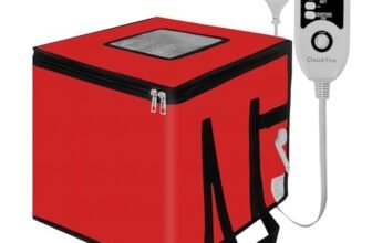 Cloud Fire Scatola pieghevole per fermentazione della pasta, con coperchio, rimovibile, multifunzione, per casa, pane, pizza, yogurt, vino di riso (rosso, medio)