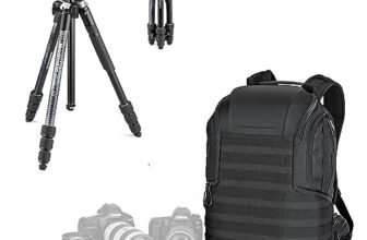 Lowepro Element MII Camera Treppiedi da Viaggio, Alluminio,Testa a Sfera per Camere Compatte, CSC, DSLR e Lowepro ProTatic 450AW II per Camere Professionali, Droni, Creatori di Contenuti e Vlogging