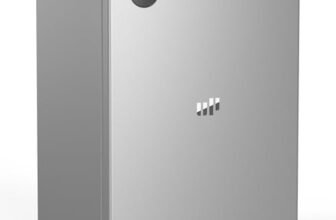 Upstreman 71L Frigorifero Senza Congelatore, 7 Livelli Temperatura 1-10°C, Illuminazione a LED, 40 dB Silenzioso, Compatto a Risparmio Energetico per Camera, Ufficio, Cucina, CR71-A Argento