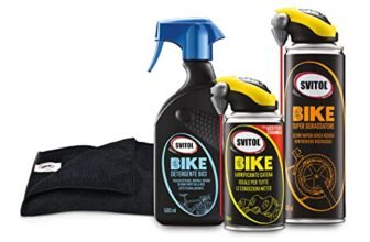 SVITOL Kit Manutenzione Bici, Speciale Giro d’Italia, Detergente, Lubrificante, Sgrassatore e Panno in Microfibra