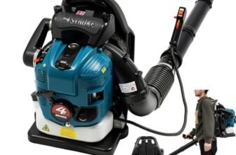 soffiatore a scoppio 75,6 cc, 4 tempi, 2,6 kw Backpack Leaf, leggero-soffiatore per foglie, 112 dB, avviatore manuale, soffiatore per foglie, soffiatore per terrazze