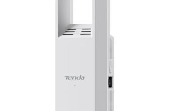 Tenda Ripetitore WiFi AC1200, Amplificatore Dual Band con Porta Ethernet, WiFi Extender e Access Point, Copertura fino a 150 m², Indicatore LED, WPS, Controllo da App(A18)