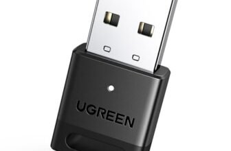 UGREEN USB Bluetooth 5.4 Adattatore per PC Dongle Chiavetta Funziona Solo per Windows 11 10 8.1 Compatibile con Controller di PS5 PS4 Telefono Cuffie Auricolare Tastiera Mouse