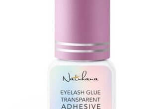Natuhana Colla Extension Ciglia Asciugatura Rapida 1 Sec Impermeabile Senza Irritazione Adesivo Trasparente 5ml