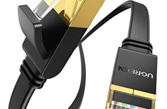 UGREEN Cavo Ethernet LAN RJ45 Piatto Super Veloce 10 Gbps 600MHz per PS5, PS4, Switch, PC, Console, TV Box, Modem, Router, Compatibile con CAT 7/6/6a/5/5e, 3 Metri