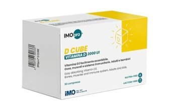 IMOpro D CUBE, Integratore di Vitamina D3 2000 UI con Magnesio, 30 Compresse, Vegetariano, Per Ossa e Sistema Immunitario, Per Adulti e Bambini (90 Compresse)