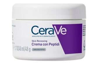 CeraVe Skin Renewing Crema Viso Peptidi, Per Pelle con i Primi Segni dell’Età, Pelle più Idratata, Elastica e Tonica, Con Complesso di Peptidi, 3 Ceramidi Essenziali e Niacinamide, 48g