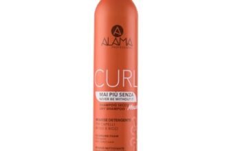 A ALAMA Professional Alama Shampoo secco in mousse per capelli ricci, 200 ml