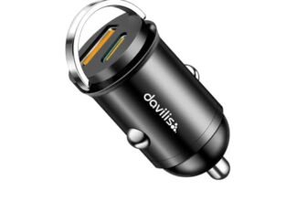 Davilis® Caricabatterie da Auto presa Accendisigari a Ricarica Rapida PD C 30W USB A QC 3.0 60W totali per Cellulare Smartphone Tablet Compatibile con iPhone, iPad, Samsung, Xiaomi, Huawei, LG