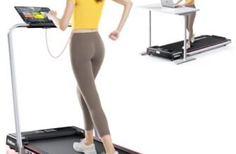 Tapis Roulant Elettrico Piehevole 12 km/h, RUNIMON 6 IN 1 Tapis Roulant Salvaspazio, Tapirulan con Inclinazione 9%, 2.5HP, App, Telecomando e Doppio Display LED