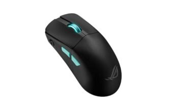 ASUS ROG Harpe Ace Aim Lab Edition Mouse Gaming, Super Leggero, 36000 dpi, Wireless 2.4 GHz, Bluetooth, Bassa Latenza, USB, Batteria a Lunga Durata, Illuminazione RGB Aura Sync, Bianco