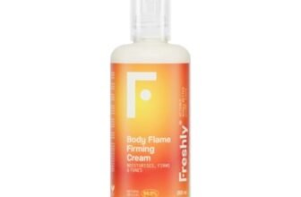 Freshly – Body Flame Crema Rassodante – Crema Corpo Naturale – Idratante e Tonificante – Con Attivi Vegetali – Adatta a Pelli Sensibili e in Gravidanza – 200 ml