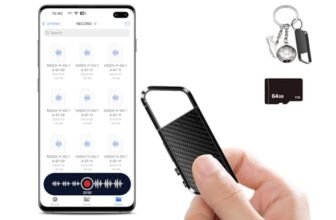 NekSide 64 GB Registratore Vocale Mobile con Riconoscimento Vocale – Registratore Mobile con DSP 5.0 OTG – 6000 h – Mini Registratore Vocale per Riunioni, Interviste, Lezioni