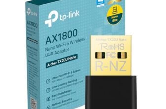 TP-Link Archer TX20U Nano Adattatore USB Scheda di Rete, Wi-Fi 6 AX1800 Mbps, Dual Band, OFDMA, MU-MIMO, WPA3, Nano Size, Compatibile con Windows 11/10