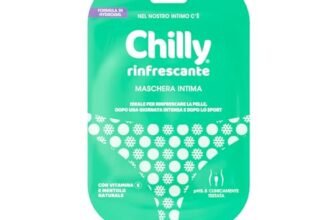 Chilly, Maschera Rinfrescante per le Parti Intime Femminili, Formula in Hydrogel, Con Vitamina E e Mentolo naturale, Dopo una giornata intensa, Dopo lo sport, Formula a pH5.5, Clinicamente Testata