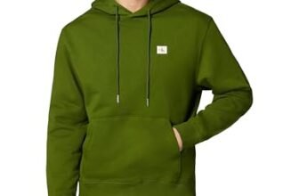 Calvin Klein 400Gsm Terry Badge Hoodie Lv04Rc274G, Felpa, Uomo, Verde (Medieval Forest), L