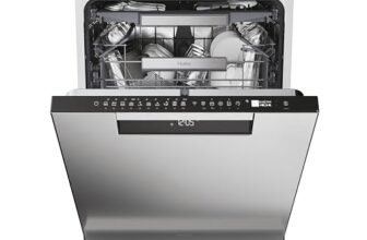 Haier I-Pro Shine Serie 3 Lavastoviglie a Libera Installazione 60 cm, 15 Coperti, 10 Programmi, Classe C, Lavaggio Flex Zone, App hOn +AI, AxLxP 85x 59,7×59,8 cm, Inox – XF 5C4M1X