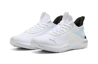 Puma Scarpe da Corsa Softride Enzo 5 Hype Unisex, Puma Bianco Puma Argento Puma Nero, 43 EU