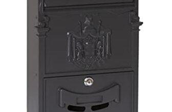 ARREGUI Residencia D-2151/N Cassetta Postale Individuale di Stile Classico in Alluminio, Dimensione M (DIN A4 e Riviste), Nero