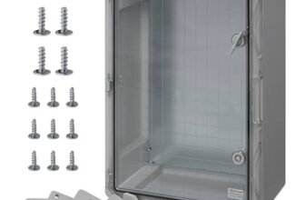 BOXEXPERT Custodia in plastica ABS, IP65, custodia a parete, custodia vuota, 500x350x190 mm, grigio, trasparente, custodia serie Fleet