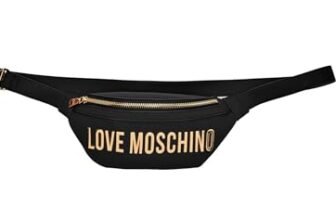 Love Moschino MARSUPIO PU GRS NERO GALV.ORO