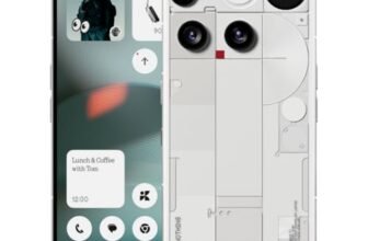 Nothing Phone (3) – Handy mit 50 MP Triple-Kamera, 24h Silizium-Kohlenstoff Akku, 6,67″ 120Hz AMOLED Display, Glyph Matrix, 16GB + 512GB – Weiß