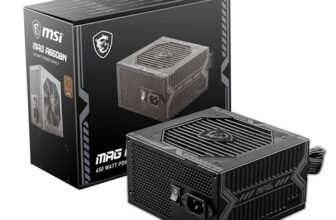 MSI MAG A650BN Alimentatore, Spina EU – 650W, certificato 80 Plus Bronze, ATX PSU, 12V Single-Rail, circuito DC-to-DC, ventola 120mm – 5 anni di garanzia