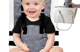 Nivakid Seggiolone da Viaggio Portatile per Bambini 6–36 Mesi,Ultra Leggero e Compatto, Si Adatta alla Maggior Parte delle Sedie, Facile da Installare, Imbracatura di Sicurezza 5 punti Fino 15kg