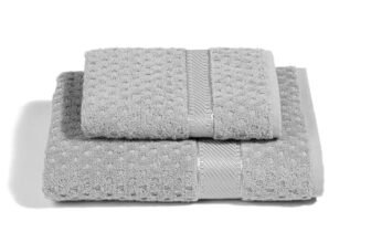 Caleffi – Set Asciugamani Bagno Viso e Bidet Morbida Spugna 100% Cotone Jacquard, 1 Asciugamano Viso 60×110 cm + 1 Asciugamano Bidet Ospite 40×60 cm Assorbenti Resistenti a Lavaggi Frequenti, Durevoli