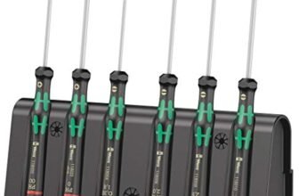 Wera, 2035/6 A Assortimento di giraviti per l’elettronica + rack, 6 pezzi