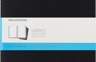 Moleskine Subject Cahier Journal, Set di 3 Quaderni con Pagine Puntinate, Colore Nero, 124 Pagine, Formato Extra Large 19 x 25 cm