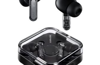 Nothing Ear (3) Auricolari Wireless In-Ear, Cancellazione Adattiva del Rumore, Audio Hi-Res compatibile con LDAC, Super Mic, IP54, Ricarica Rapida, 22 Ore di Autonomia, Android e iOS – Nero