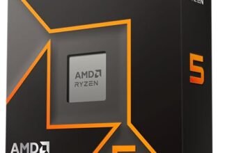 AMD Ryzen 5 9600X (scheda grafica integrata Radeon, 6 Cores/12 Threads, 65W DTP, Socket AM5, Cache 38MB, Boost di Frequenza fino a 5.4 GHz max, senza ventole)