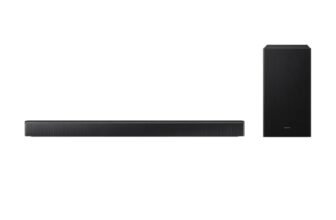 Samsung Soundbar HW-B46CF/ZF Serie B, 3 Speaker, Wireless, Dolby 2ch, Audio a 2.1 Canali, DTS 2ch, Surround Sound Expansion, Voice Enhance Mode, Titan Black, 2025