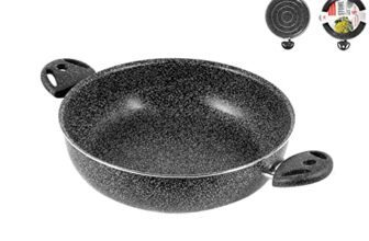 Home Stone Tegame Antiaderente, 2 Manici, Pietra, Antracite, 20 cm