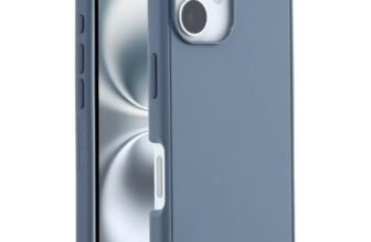 OtterBox Cover Symmetry Series MagSafe per iPhone 16, custodia protettiva sottile antiurto, a prova di caduta, testata 3x vs norme MIL-STD 810G, Blu