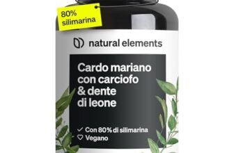 Cardo Mariano, Carciofo e Tarassaco (Dente di Leone), 120 Capsule, Integratore con Silimarina, Disintossicazione del fegato, Depurazione, Digestione, Qualità superiore, senza Additivi
