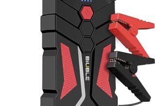 BIUBLE Avviatore Batteria Auto, 3000A Portatile Avviatore Emergenza per Auto(Adatto a 7.0L Gas o motore diesel 5.5L litri), 12V Jump Starter Booster Power Bank, Torcia a LED