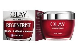 Olay Regenerist Crema Viso Notte. Crema Idratante Attiva Antirughe e Rassodante per la Cura della Pelle con Niacinamide e Peptidi Anti-Età. Rassoda, Rigenera e Idrata. Senza Profumo. 50 ml