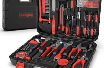 Cassetta Attrezzi Completa 148-PCS Set Attrezzi Lavoro – Fai da te Meccanica Strumenti – Valigia Utensili Portatile Sundpey con Cacciaviti Cricchetto Pinze Riparazioni Quotidiane Casa Ufficio Rosso
