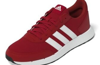 adidas Unisex – Adulto Run 50s Shoes, Better Scarlet/Ftwr White/Core Black, 40 EU